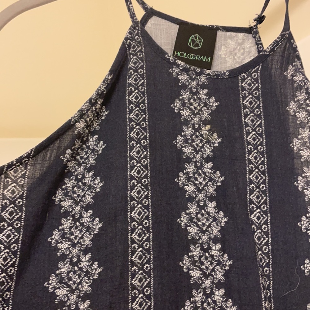 Printed halter top